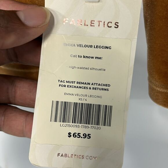 FABLTICS EMMA VELOUR LEGGINGS WOMENS FTL-07-106 - Picture 2 of 7